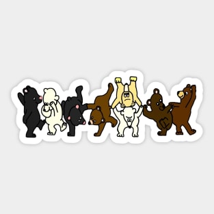 Dancing Bears Sticker